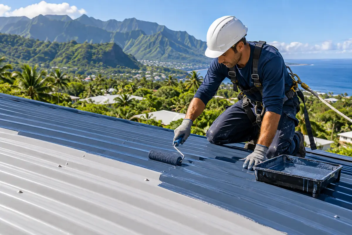 peinture de toiture à La Réunion