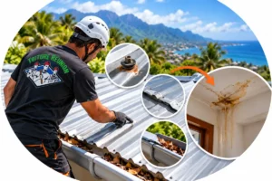 Recherche de fuite sur toiture en tôle à La Réunion